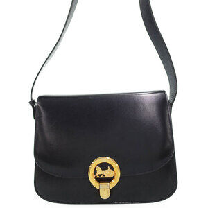 Celine Carriage Buckle Leather Shoulder Bag